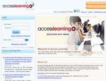 Tablet Screenshot of accesslearning.com